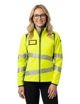 Veste Softshell Accelerate Safe 19012 Hi-Vis Yellow / Dark Petroleum M - MASCOT - FashionsVida