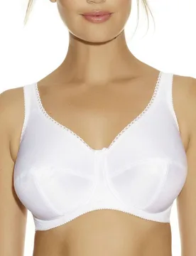 Womens Speciality Full Cup Bra - White Cotton - Size 38f - Fantasie - FashionsVida
