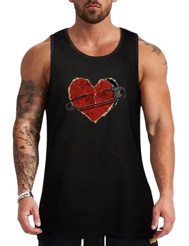 Safety Pin Heart - Punk Rock - Emo - Goth Tank Top Outdoor Casual Tank Top Sleeveless Loose Summer Top - Aliexpress - FashionsVida