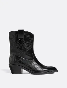 Cowboy-Stiefeletten mit Absatz SCHWARZ 37 - Stradivarius - FashionsVida