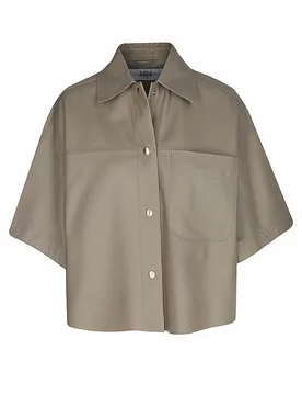 Riani Chaqueta de cuero beige 42 - Riani - FashionsVida