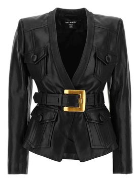 Balmain Giacca di pelle