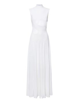 Vestito in maglia di seta con cut-out