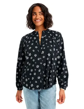 Blusa A Maniche Lunghe Vl Wide Dreams Anthracite Sol Searcher Ditsy XL
