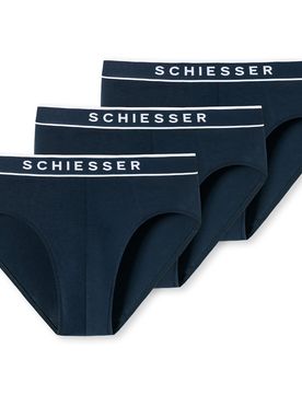 SCHIESSER Braga marino / blanco
