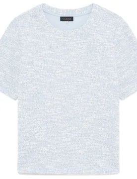 Camiseta de mujer con manga corta y detalles metalicos - Caroll - FashionsVida