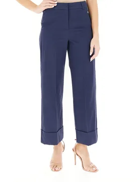 Pantalone misto cotone BLU NAVY 46 - I Blues - FashionsVida