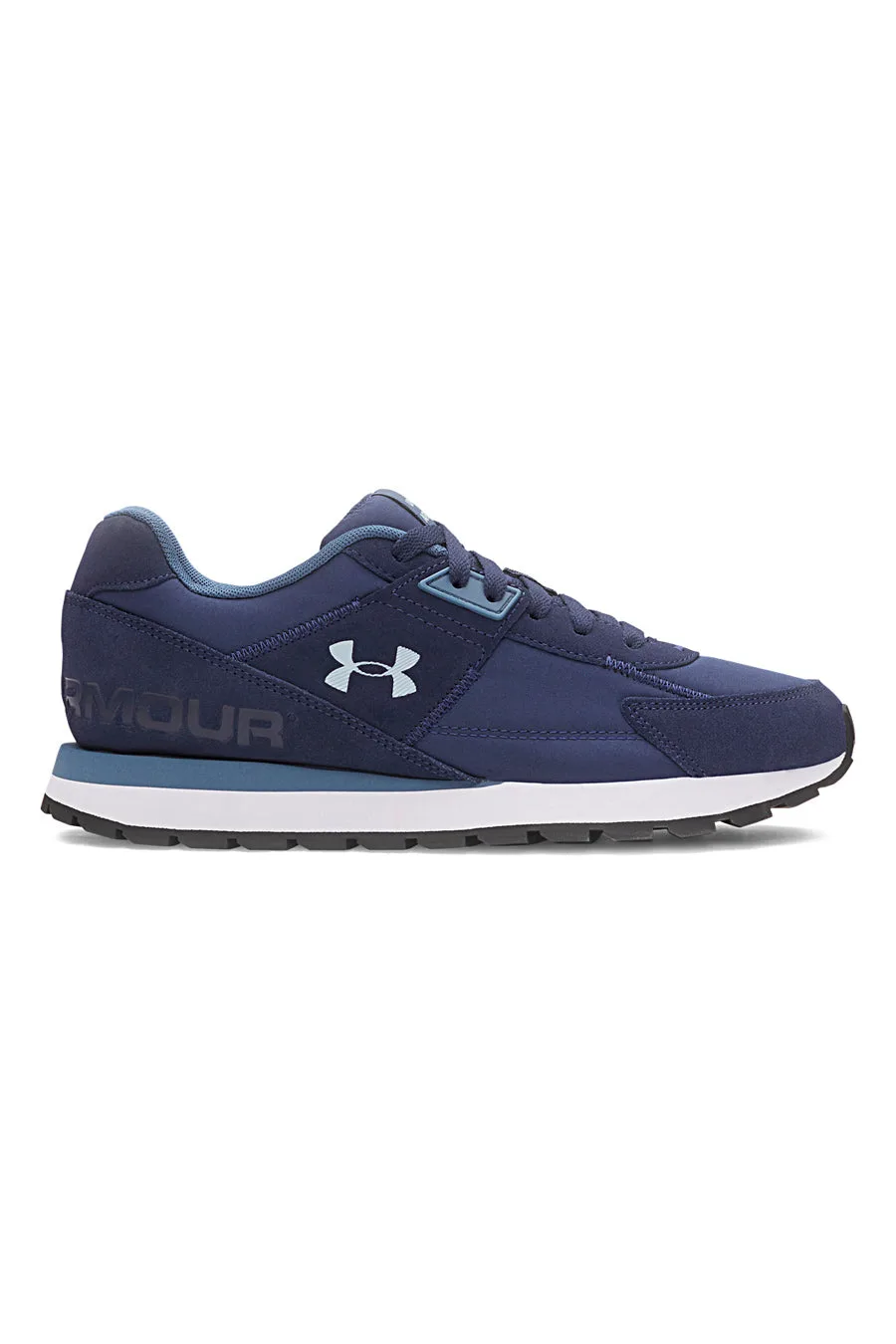 Sneakers blu in nylon con inserti scamosciati Essential Runner 45 - Under armour - FashionsVida