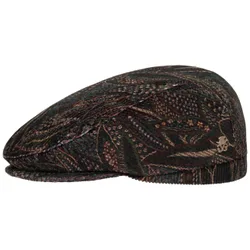 Corduroy Paisley Flat Cap Zechbauer by - bordeaux - Size: L (58-59 cm)
