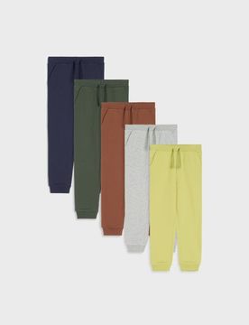 Jogger 5 pack - verde-marrone