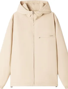 Cazadora de hombre cortavientos acolchada con capucha de nailon - sandro - FashionsVida
