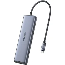 Hub USB-C 10 en 1, 100W, HDMI hasta 4K@30Hz; 2K@60HZ; 1080P@120Hz