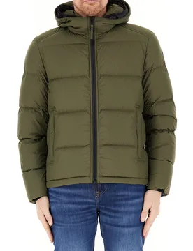 Piumino con cappuccio VERDE OLIVA 54 - CAPE HORN - FashionsVida