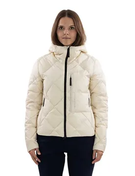 Veste En Duvet Ultralight Hood Gore-tex® Almond Milk L