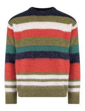 Maglia in misto lana con motivo a righe