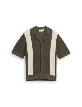 XL open knit polo male