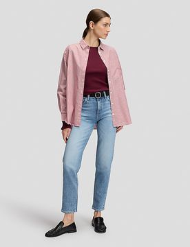 Relaxed Boyfriend Pocket Shirt Samba Stripe Größe XS female