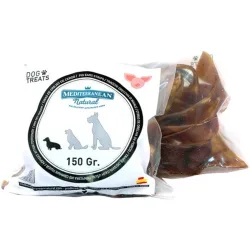 Tiras de oreja de cerdo para perros pequeños 150 g