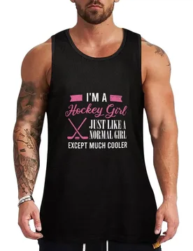 Hockey I'm a hockey girl just like a normal girl Tank Top Outdoor Work Tank Top Rugged Durable Sleeveless - Aliexpress - FashionsVida