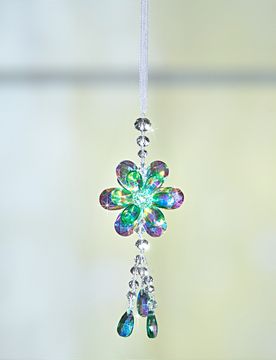 Glashänger "Blüte" grün Eldo
