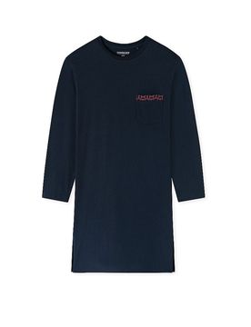 Nachthemd - Sleepshirt nachtblau dunkelblau 48 herren
