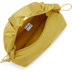 Bolso de hombro mediano con cremallera y corre fruncida