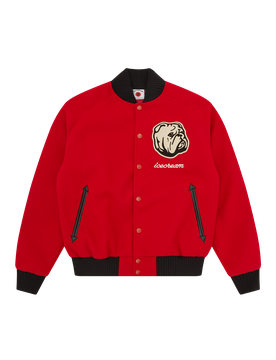 Bulldog Varsity Jacket - Red