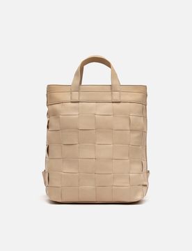 Misako Fusi braided rucksack Sand