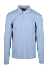 Mens Interlock Polo Light Pastel Blue - Size Medium