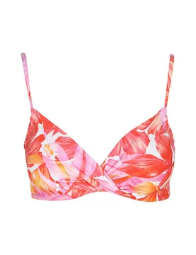 Damen Bikinioberteil Twisted rot 36 W - DARLING HARBOUR - FashionsVida