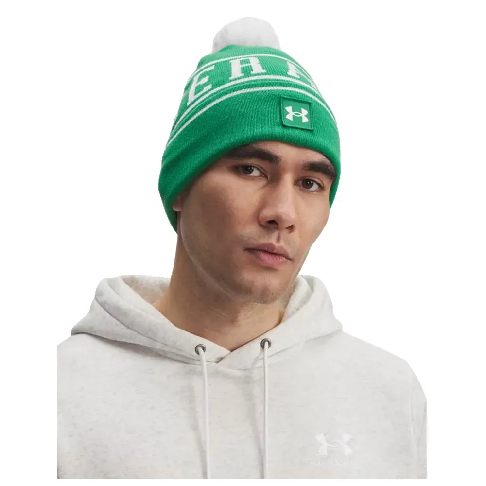 Bonnet Halftime Pom Green / White One Size - Under armour - FashionsVida