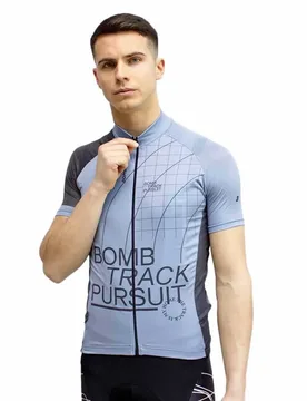 Maglia A Maniche Corte Grids And Guides Midnight Blue - Bombtrack - FashionsVida