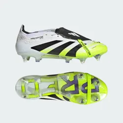 Scarpe da calcio Predator Elite Fold-Over Tongue Soft Ground 44 Cloud White / Core Black / Lucid Lemon