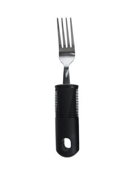 Senioren-Besteck-Set, 4-teilig schwarz silber