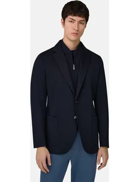 Chaqueta de felpa de mezcla de lana - Boggi Milano - FashionsVida