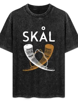 Sk?l, fight for Valhalla T-Shirt Work Style Casual T-Shirt - Aliexpress - FashionsVida