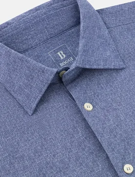 Camisa de nailon elástico corte slim - Boggi Milano - FashionsVida