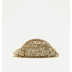 Bolso de fiesta con abalorios metalizados