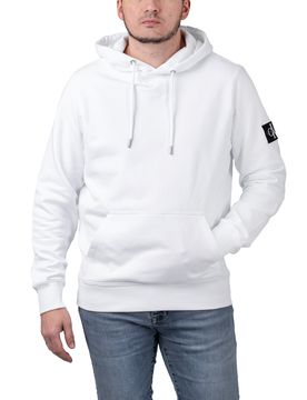 Monogram Sleeve Badge Hoodie Bright White XXL Herren