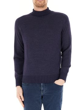 Dolcevita lana merino extrafine BLU NAVY M