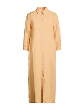 Vestido midi Mujer Melocotón 38 Mujer - 120% Lino - FashionsVida
