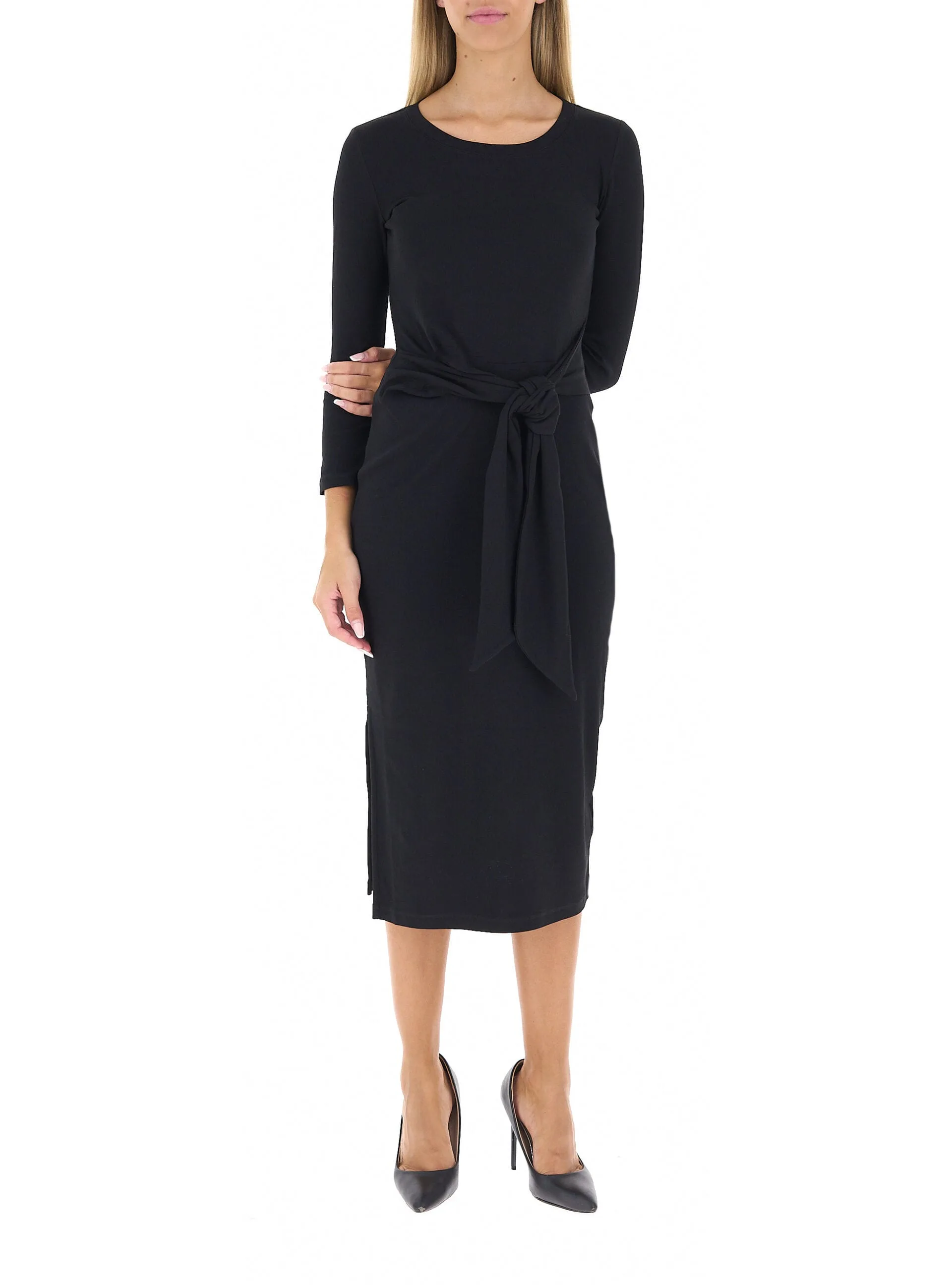 Abito con drappeggio LAUREN NERO M - Ralph Lauren - FashionsVida