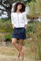 Womens Bradpole 91% Organic Cotton Denim Skirt - - Size: 12