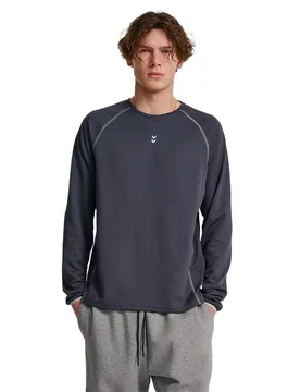 T-shirt à Manches Longues Pulse Performance Midlayer Ebony S - Hummel - FashionsVida