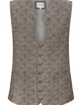 Trachtenweste Tino (taupe, Gr. 52) von Classics für Herren, Oberteile, 75% Polyamid, 15% Viskose, 10% Baumwolle - Stockerpoint - FashionsVida