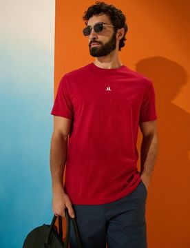 Sinsay - T-shirt in cotone - rosso