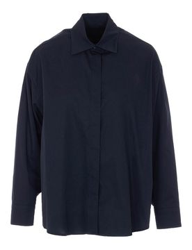 Camicia Nera Con Chiusura Bottoni Frontali