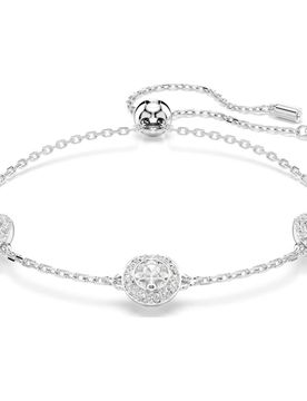 Una Angelic Armband, Rundschliff, Doppelseitige Motive, WeiÃŸ, Rhodiniert Unisex OS