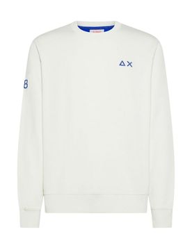 Felpe senza cappuccio uomo - sweatshirt fluo basic - bianco