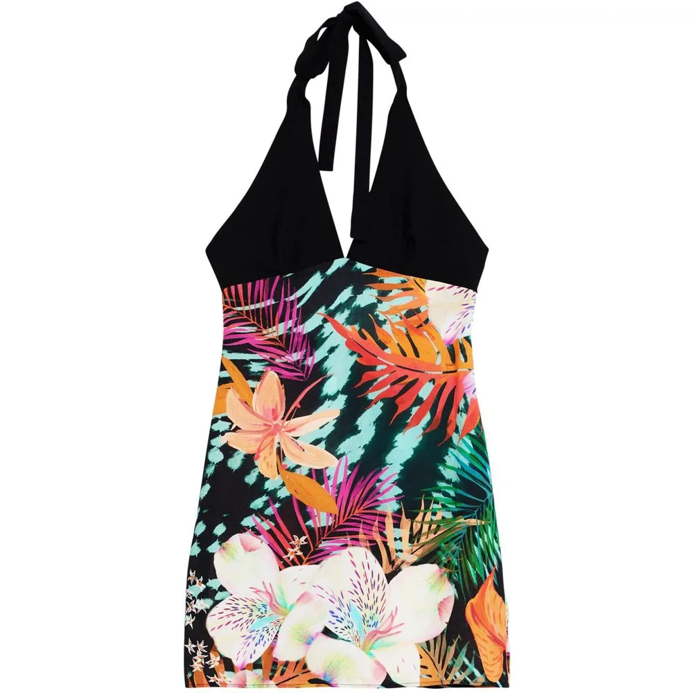 Desigual - Vestido corto tropical - Desigual - FashionsVida